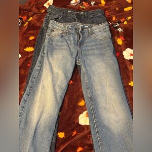 2 pairs boys stretch jeans